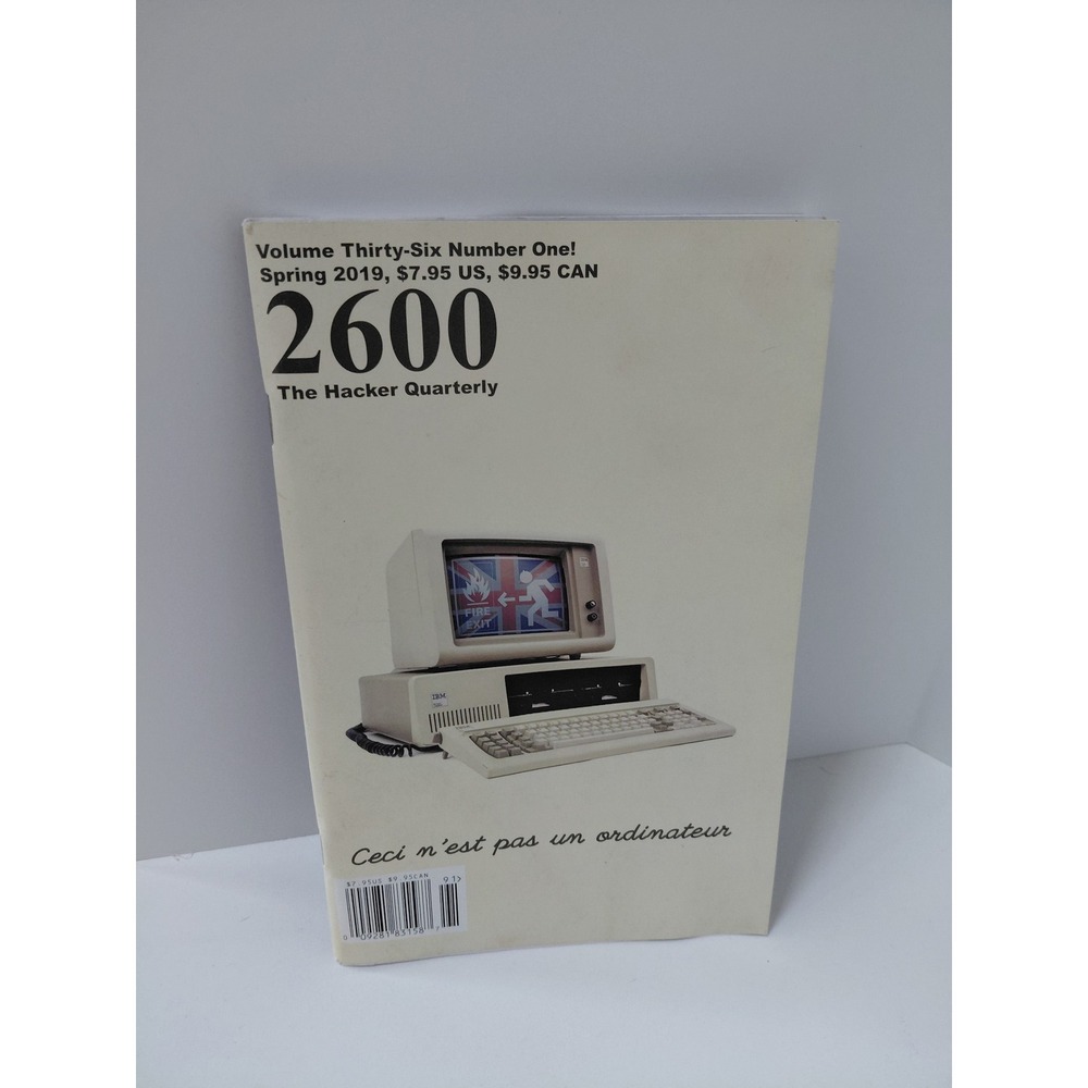 2600 The Hacker Quarterly Magazine Vol 36 No 1 Spring 2019 IBM Computer Cover